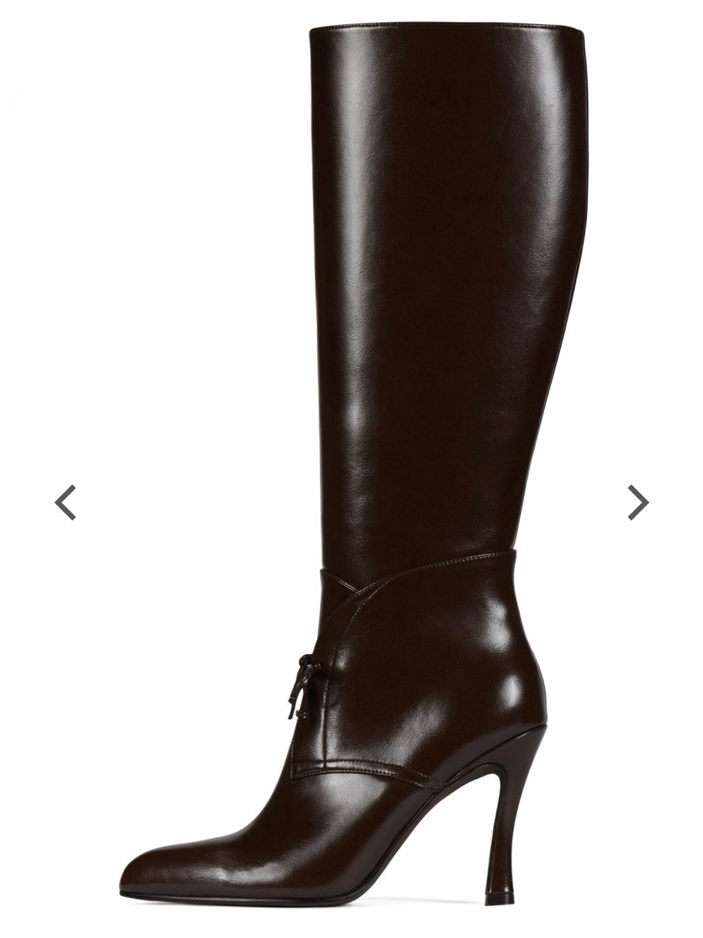 Jeffrey Campbell Adella Dark Brown Knee-High Stiletto Boot 7.5